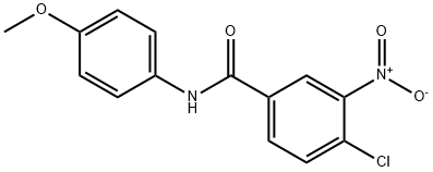 4-chloro-N-(4-methoxyphenyl)-3-nitrobenzamide Struktur