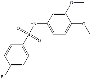 4-bromo-N-(3,4-dimethoxyphenyl)benzenesulfonamide Struktur