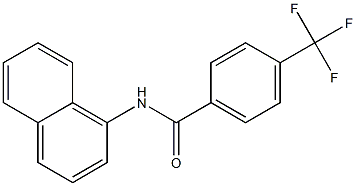 N-(1-naphthyl)-4-(trifluoromethyl)benzamide Struktur