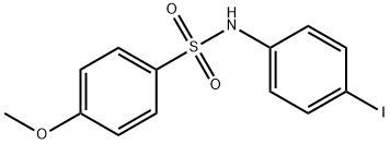 N-(4-iodophenyl)-4-methoxybenzenesulfonamide Struktur