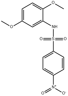 N-(2,5-dimethoxyphenyl)-4-nitrobenzenesulfonamide Struktur