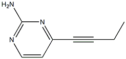 4-(丁-1-炔基)嘧啶-2-胺 結(jié)構(gòu)式