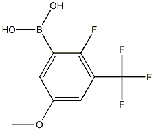 2-Fluoro-5-methoxy-3-(trifluoromethyl)phenylboronic acid Struktur