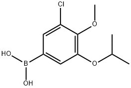 3-Chloro-5-isopropoxy-4-methoxyphenylboronic acid Struktur