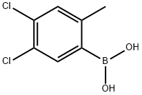 4,5-Dichloro-2-methylphenylboronic acid Struktur