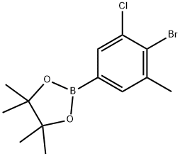 4-Bromo-3-chloro-5-methylphenylboronic acid pinacol ester Struktur