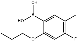 4-Fluoro-5-methyl-2-propoxyphenylboronic acid Struktur