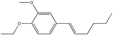 1-Ethoxy-4-[(1E)-hex-1-en-1-yl]-2-methoxybenzene Struktur