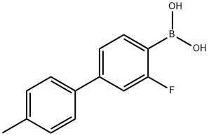 3-Fluoro-4'-Methyl[1,1']biphenyl-4-yl-boronic acid Struktur