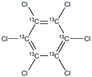 Hexachlorobenzene (13C6) Solution Struktur