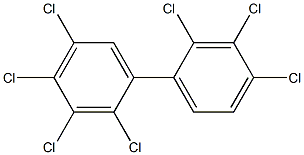 2,2',3,3',4,4',5-Heptachlorobiphenyl Solution Struktur