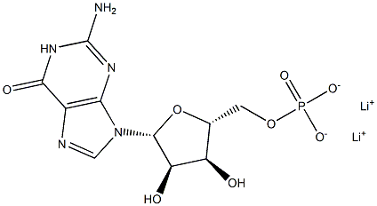 GUANOSINE 5'-MONOPHOSPHATE, LITHIUM SALT Struktur