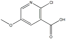 2-chloro-5-Methoxynicotinic acid Struktur