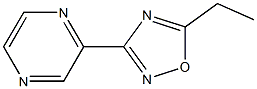 5-ethyl-3-(pyrazin-2-yl)-1,2,4-oxadiazole Struktur