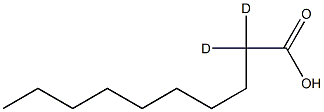 Decanoic acid-2,2-D2 Struktur