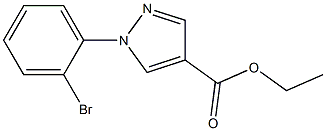 ethyl 1-(2-broMophenyl)-1H-pyrazole-4-carboxylate Struktur