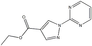 ethyl 1-(pyriMidin-2-yl)-1H-pyrazole-4-carboxylate Struktur