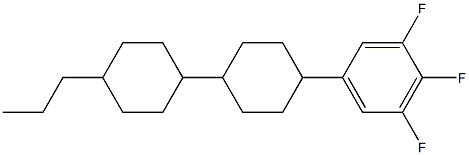 all-trans-4-Propyl-4'-(3,4,5-trifluorophenyl)bi(cyclohexane) Struktur