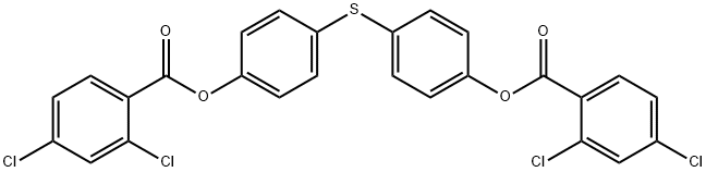 Thiobis(4,1-phenylene) Bis(2,4-dichlorobenzoate) Struktur