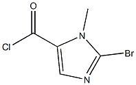 2-broMo-1-Methyl-1H-iMidazole-5-carbonyl chloride Struktur