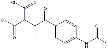 2-(1-(4-acetaMidophenyl)-1-oxopropan-2-yl)Malonyl dichloride Struktur