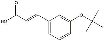 (E)-3-(3-tert-Butoxyphenyl)acrylic Acid Struktur