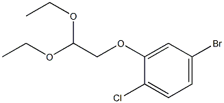 4-BROMO-1-CHLORO-2-(2,2-DIETHOXYETHOXY)BENZENE Struktur