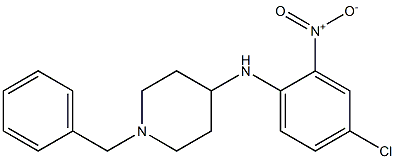 1-benzyl-N-(4-chloro-2-nitrophenyl)piperidin-4-aMine Struktur