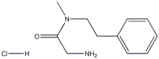 2-aMino-N-Methyl-N-phenethylacetaMide hydrochloride Struktur