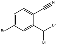 4-broMo-2-(dibroMoMethyl)benzonitrile Struktur