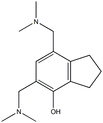 5,7-bis((diMethylaMino)Methyl)-2,3-dihydro-1H-inden-4-ol Struktur