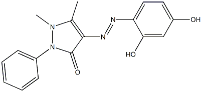 4-(4-antipyrinylazo) Resorcinol Struktur