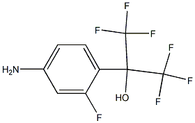 2-(4-AMino-2-fluoro-phenyl)-1,1,1,3,3,3-hexafluoro-propan-2-ol Struktur