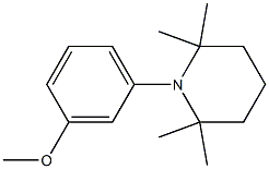 1-(3-Methoxyphenyl)-2,2,6,6-tetraMethylpiperidine Struktur