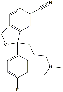 1-[3-(diMethylaMino)propyl]-1-(4-fluorophenyl)-1,3-dihydro-6-isobenzofuran-carbonitrile Struktur