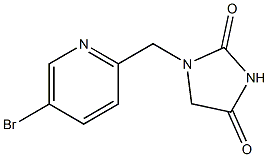 1-((5-broMopyridin-2-yl)Methyl)iMidazolidine-2,4-dione Struktur