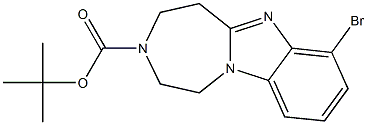 1-BROMO-5,6,8,9-TETRAHYDRO-4B,7,10-TRIAZA-BENZO[A]AZULENE-7-CARBOXYLIC ACID TERT-BUTYL ESTER Struktur