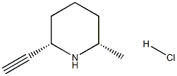 Cis-2-ethynyl-6-Methylpiperidine HCl Struktur