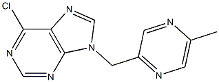 6-Chloro-9-(5-Methyl-pyrazin-2-ylMethyl)-9H-purine Struktur