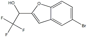 1-(5-broMobenzofuran-2-yl)-2,2,2-trifluoroethanol Struktur