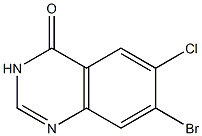 7-BroMo-6-chloro-3H-quinazolin-4-one Struktur