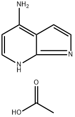 4-AMino-1H-pyrrolo[2,3-b]pyridine acetate Struktur