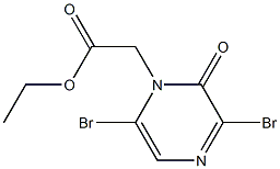 ethyl 2-(3,6-dibroMo-2-oxopyrazin-1(2H)-yl)acetate Struktur