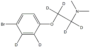 N,N-DiMethyl-2-(p-broMophenoxy)ethylaMine-d6 Struktur