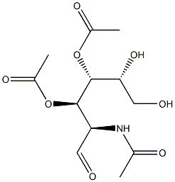 (N,3-O,4-O)-Triacetyl-D-GlucosaMine Struktur