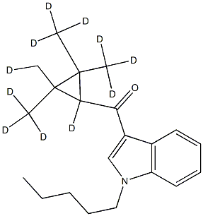 (1-Pentyl-1H-indol-3-yl)(2,2,3,3-tetraMethylcyclopropyl)Methanone-d11 Struktur