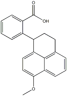 2-(2,3-Dihydro-7-Methoxy-1H-phenalen-1-yl)-benzoic Acid Struktur