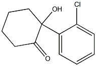 1-Hydroxy-2-oxo-1-(o-chlorophenyl)cyclohexane Struktur