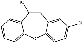 2-chloro-10,11-dihydrodibenzo[b,f]oxepin-10-ol Struktur