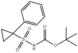 tert-butyl 1-phenylcyclopropylsulfonylcarbaMate Struktur